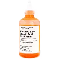 Carbon Theory SupaVIT-C 5% Glycolic & Vitamin C lotion tonique illuminatrice anti-acné, rougeurs et cicatrices post-acné 250 ml
