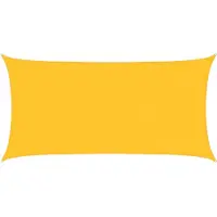 vidaXL Voile d'ombrage 160 g/m² rectangulaire jaune 2x3,5 m PEHD