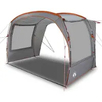 vidaXL Tente pour voiture Gris et orange Imperméable