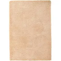 vidaXL Tapis Shaggy à poils longs NAVARRA beige 120x170 cm polyester