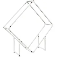 vidaXL Étagère à bois de chauffage Blanc 100x25x100 cm Acier laminé à froid