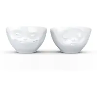 Tassen Set De 2 Mini-Bols En Porcelaine Bisou Et Malicieux 100 Ml