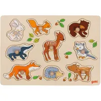 Goki Puzzle en bâtons animaux de la forêt (9 pièces)