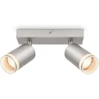 Briloner Rub Plafonnier, Orientable, Application acrylique, Chrome mat, 20 x 6 x 16 cm