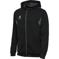Hummel Veste de survêtement 'Authentic' gris / noir / blanc