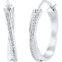Elli Boucles d'oreilles argent