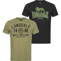 Lonsdale T-Shirt 'Bangor' kaki / noir