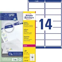 Avery Etiquettes d'adresses ultragrip
