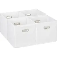 Relaxdays 4x boîte de rangement (30 cm, 26 l, 4x)