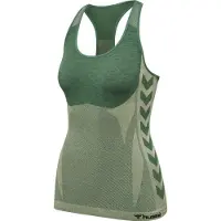 Hummel Cleaa Seamless Sleeveless T-shirt Vert XS Femme