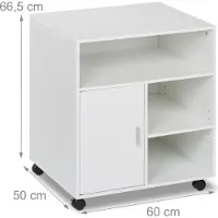 Relaxdays Rollcontainer (60 x 50 x 66.50 cm)