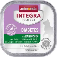 Animonda Integra Protect Diabetes Aliments humides avec du lapin pour les chats diabétiques 16x100 g