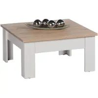 Emob Table basse ROMANCE MINI Table de salon Table d'appoint Chêne San Remo clair Sibiu Mélèze