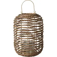 Excellent houseware Lantern Natural Cattail 27X37C 1 stk.
