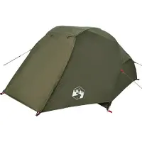 vidaXL Tente de pêche 3 personnes vert olive étanche