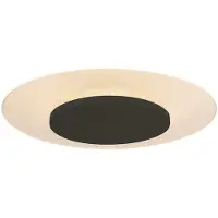 Steinhauer - plafonnier - Lido - noir - plastique métal - Ø 42cm - LED - 7799ZW