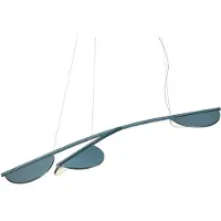 Flos - Almendra - Suspension S3 | Bay Blue Metallized