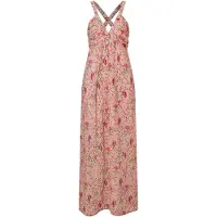 Ana alcazar Robe 'Wavea' vert / rose / rouge