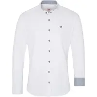 Spieth & Wensky Chemise folklorique 'Folker' bleu marine / bleu-gris / blanc