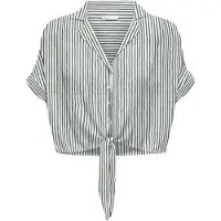 ONLY Chemisier 'ONLPAULA' gris / blanc