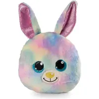 Nici Coussin Lapin Arc-en-ciel Bonbon 32x32 Cm