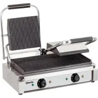 Bartscher Gril de contact 3600 2R A150671, Machine à panini, Noir