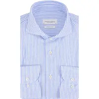 Profuomo Chemise Tricot Japonais Rayures Ciel Bleu clair Bleu taille 38