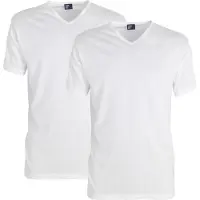 Alan red T-Shirt Vermont Col-V Blanc (Lot de 2)