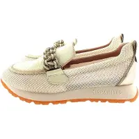 Hispanitas pour femme. HV253948 Baskets Kansas beige (40), Cuir, Plat, 1 à 3 cm, Aucun, Casuel