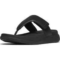 FitFlop pour femme. IW1-090 Sandales en cuir F-Mode noir (36), Plat, 3 à 5 cm, Lacets, Aucun, Casuel