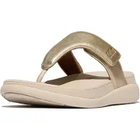 FitFlop F-Mode Go Adjustable Flatform Sandals Teenslippers - Goudkleur - Maat 39