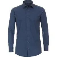 Venti Homme Venti Jerseyflex Modern Fit Chemise en jersey bleu, Faux uni