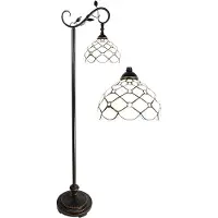 Clayre & Eef Lampe sur pied en vitrail HIVE PEARL 36*152