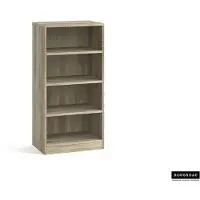 Rousseau Bibliothèque Stacy 55 cm 3 étagères-chêne sonoma