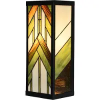 Clayre & Eef Applique Tiffany 14x16x40 cm Beige Verre
