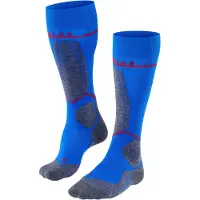 Falke - Chaussettes de ski - SK4 Advanced Compression Light M Olympic pour Homme en Laine - Taille 42-43 - Bleu