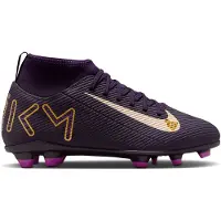 Nike Chaussure de foot montante à crampons MG Nike Jr. Mercurial Superfly 10 Club « Kylian Mbappé » pour enfant/ado - Pourpre | Taille 38