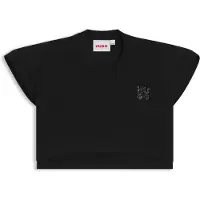 HUGO T-shirt Loose en coton avec logo clouté pour enfant
