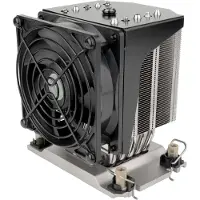 Silverstone SST-XE02-4677VB - Refroidisseur CPU 4U petit format pour serveur / station de travail pour Intel (177.80 mm), Ventirad processeur, Noir, Argent