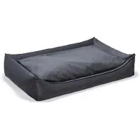 Beeztees Panier Orthopédique pour Chiens Veo - Gris foncé - 120 x 80 cm