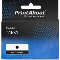 PrintAbout Cartouche compatible pour Epson T46S1 - Noir photo
