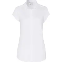 Desoto Slim Fit Blouse en jersey blanc, Unicolore