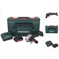 Metabo WB 18 LT BL 11-125 Quick Meuleuse d'angle sans fil 18 V 125 mm Brushless + 1x batterie 4,0 Ah + chargeur + metaBOX