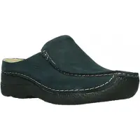 Wolky Pantoufles Wolky Femme Seamy Slide Oiled Nubuck Blue-Taille 39