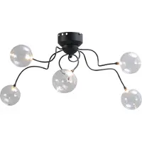 Masterlight LED plafonnier Gio 5 lumières noir