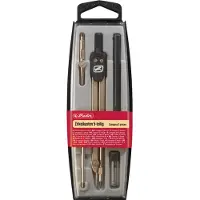 Herlitz - coffret compas 5 pièces, couleur: noir