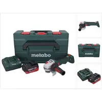 Metabo WB 18 LT BL 11-125 Quick Meuleuse d'angle sans fil 18 V 125 mm Brushless + 1x batterie 8,0 Ah + chargeur + metaBOX