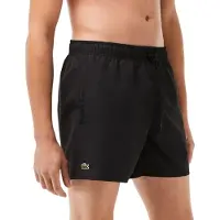 Lacoste Shorts de bain vert foncé / rouge / noir / blanc