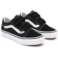 Vans Chaussures - Old Skool - Noir/Blanc av. Velcro - - 34,5 - Chaussures
