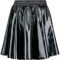 Gothicana by EMP Jupe courte Gothic de - Holographic Skirt - S - M - pour Femme - noir - Taille S